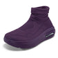 Outdoor Casual Running Shoes Wide Toe Men Slip-On Knitted Socks Sneakers Breathable Lightweight Mesh Lazy Shoes Easy Wear Rubber Outsole Sneakers