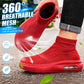 Outdoor Casual Running Shoes Wide Toe Men Slip-On Knitted Socks Sneakers Breathable Lightweight Mesh Lazy Shoes Easy Wear Rubber Outsole Sneakers