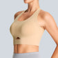 THE GYM PEOPLE Women's Wireless Cross Back Sports Bras Padded Low Impact Seamless Bra