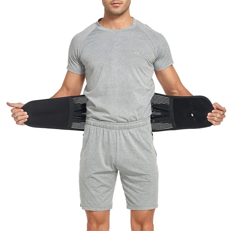 Men Waist Trainer Back Support Belt Weight Loss Body Shaper Corset Yoga Sport Sports Entertainment