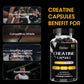 Creatine Monohydrate 3500mg 120 Capsules Creatine Muscle Endurance Fitness, Natural Performance and Endurance Desire