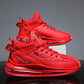 Men's Running Shoes 2026 Casual Sneakers New Spring Anti-shock Air Cushion Sport Shoes Thick Bottom Anti-slip Lucky Year Red Fashion Shoes