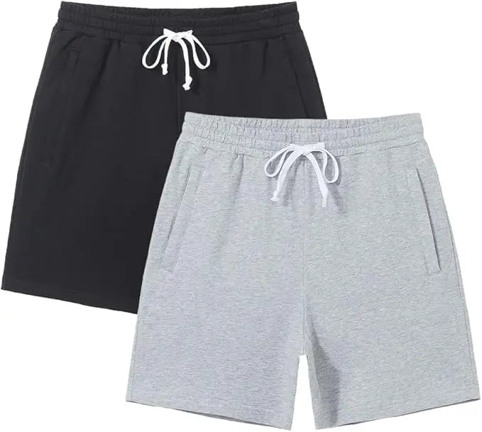 Pioneer Camp Sweat Shorts for Men 5 Inch Inseam Shorts Athletic Gym Workout Casual Cotton Shorts for Running Pajama Lounge