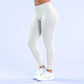 Logo Seamless Women's Solid Waist Yoga Pants Three-Section Waist Sexy Hip-Lifting Tight Sports Fitness Exercise Pants