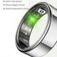 R09 Smart Ring Men Women with Charging Case,Heart Rate Blood Oxygen,Skin Temperature Monitor,5ATM Waterproof For Android iOS