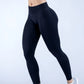 Logo Seamless Women's Solid Waist Yoga Pants Three-Section Waist Sexy Hip-Lifting Tight Sports Fitness Exercise Pants