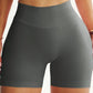 Women's Seamless Butt Lifting Sports Shorts, Suitable For Gym Workout, Cycling, Running, Black Tight Pants, Summer