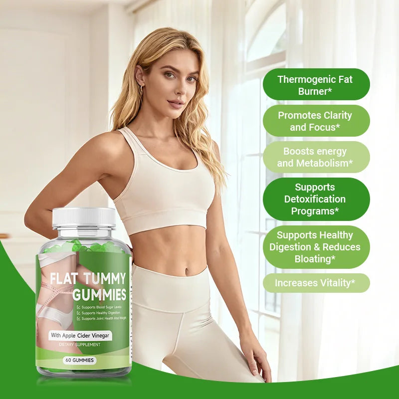 Metabolism Support Gummies - Weight Management,Fat Burning, Metabolism Boosting,Supports A Healthy Nervous System - 60 Gummies