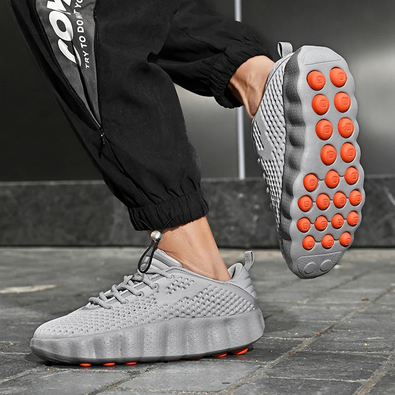 002 Comfortable Running Shoes Breathable Thick Sole Non-slip Casual Sports Shoes Cushioning Outdoor Walking Sneakers For Woman