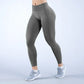 Logo Seamless Women's Solid Waist Yoga Pants Three-Section Waist Sexy Hip-Lifting Tight Sports Fitness Exercise Pants