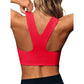 Women Seamless Sports Bra Buttery Soft Square Neck Padded Longline Yoga Crop Top Compressive Fitness Activewear Gym Workout Athletic Bralette Push Up Running Shirt Tank Top
