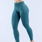 Logo Seamless Women's Solid Waist Yoga Pants Three-Section Waist Sexy Hip-Lifting Tight Sports Fitness Exercise Pants