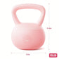Pink Soft Kettlebell 15 LB Non Slip Wide Grip Cushioned Base Mineral Sand Filled for Training