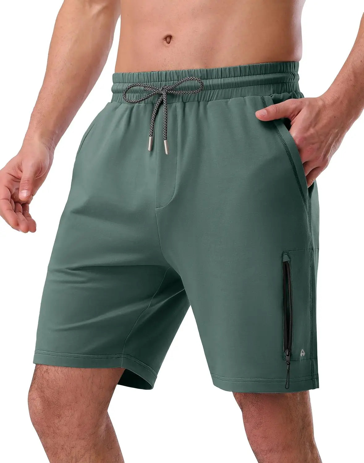 Pioneer Camp Sweat Shorts for Men 7" Inseam Cotton Athletic Casual Shorts with 4 Pockets for Gym Workout Lounge Summer Shorts