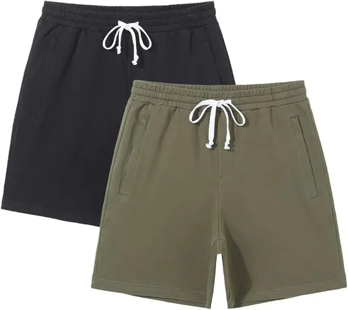 Pioneer Camp Sweat Shorts for Men 5 Inch Inseam Shorts Athletic Gym Workout Casual Cotton Shorts for Running Pajama Lounge
