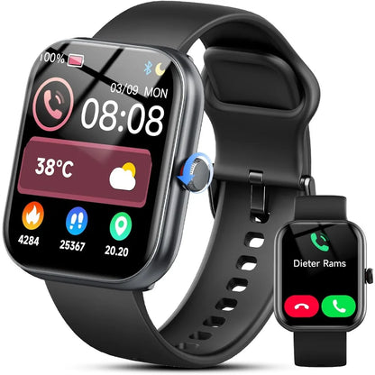 Smartwatch with Alexa, Fitness Tracker, 1.91" HD Display, Heart Rate, Sleep & SpO2 Monitoring, Water-Resistant, Sport Modes