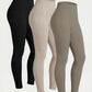 3PCS Women's Sports Leggings, High Elasticity Yoga Pants, Suitable For Hiking, Trekking, Gym Spring