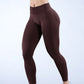Logo Seamless Women's Solid Waist Yoga Pants Three-Section Waist Sexy Hip-Lifting Tight Sports Fitness Exercise Pants