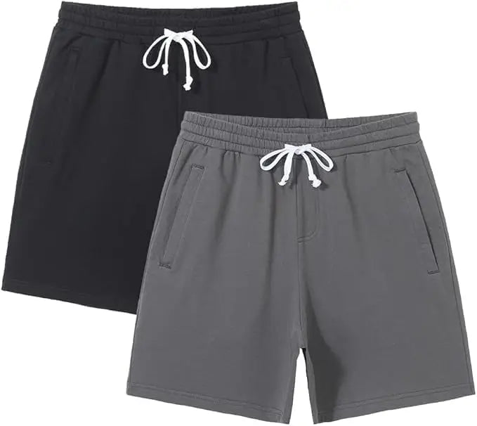 Pioneer Camp Sweat Shorts for Men 5 Inch Inseam Shorts Athletic Gym Workout Casual Cotton Shorts for Running Pajama Lounge