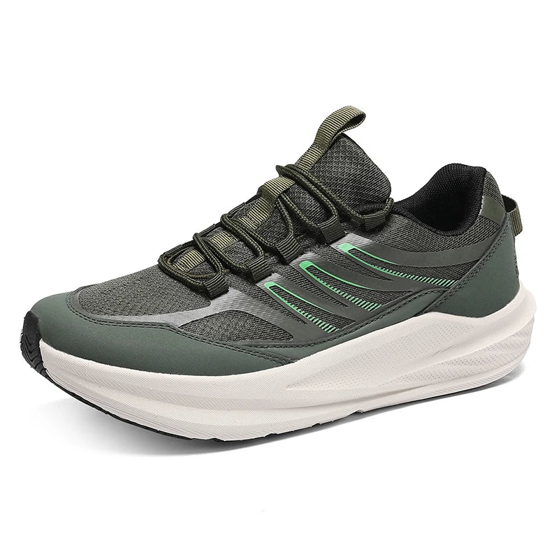 Extra Wide Feet Men Mesh Athletic Sneakers Lightweight Breathable Casual Trainers Shock Absorb Insole Outdoor Jogging Footwear