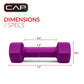 Neoprene Magenta 5lb Dumbbell Hand Weights Set for Women Home Gym Fitness Exercise