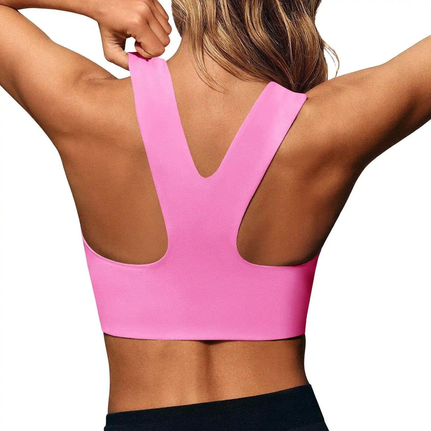 Women Seamless Sports Bra Buttery Soft Square Neck Padded Longline Yoga Crop Top Compressive Fitness Activewear Gym Workout Athletic Bralette Push Up Running Shirt Tank Top