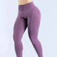 Logo Seamless Women's Solid Waist Yoga Pants Three-Section Waist Sexy Hip-Lifting Tight Sports Fitness Exercise Pants