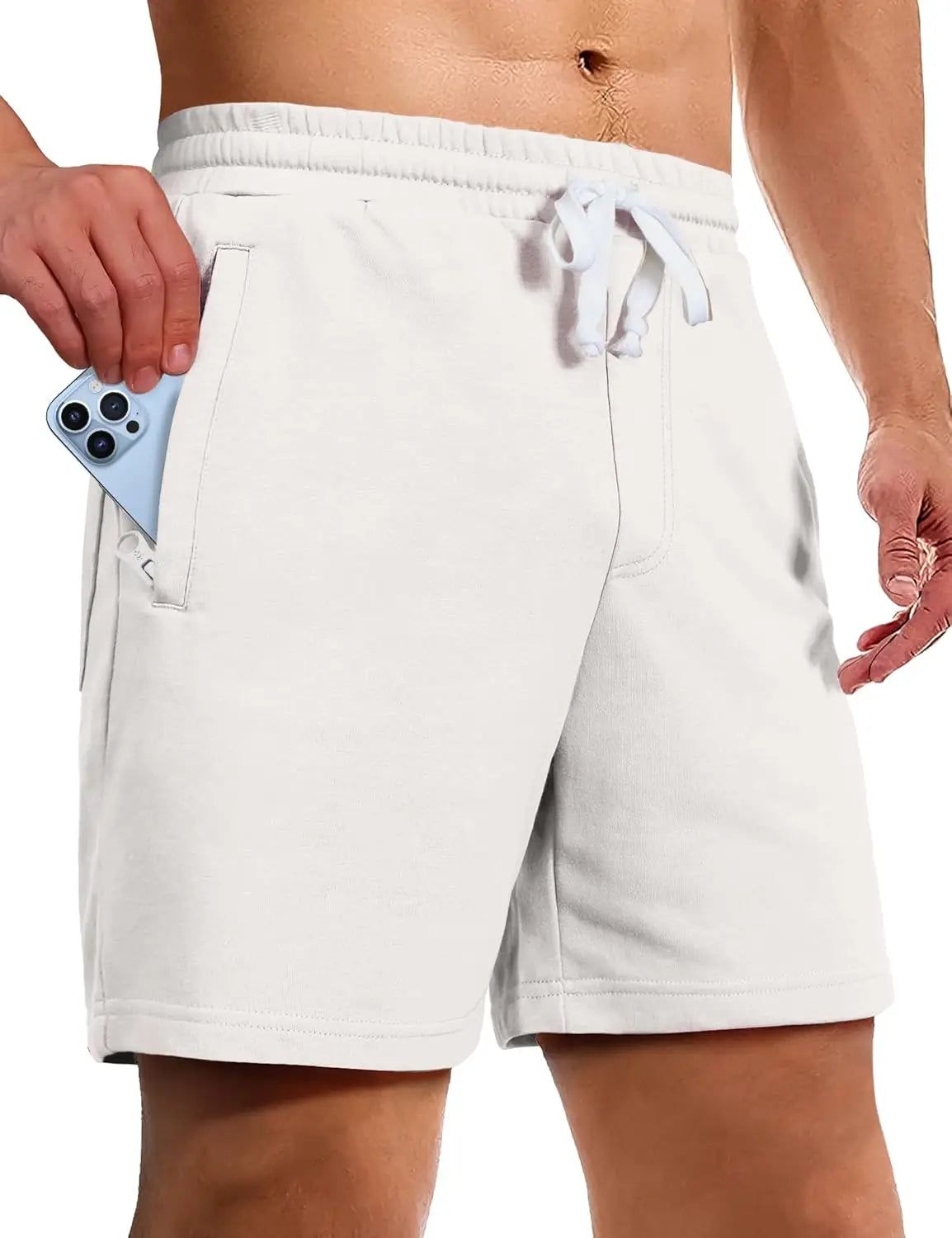 Pioneer Camp Sweat Shorts for Men 5 Inch Inseam Shorts Athletic Gym Workout Casual Cotton Shorts for Running Pajama Lounge