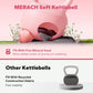 Pink Soft Kettlebell 15 LB Non Slip Wide Grip Cushioned Base Mineral Sand Filled for Training