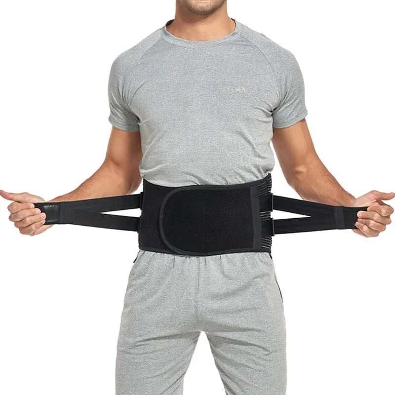 Men Waist Trainer Back Support Belt Weight Loss Body Shaper Corset Yoga Sport Sports Entertainment