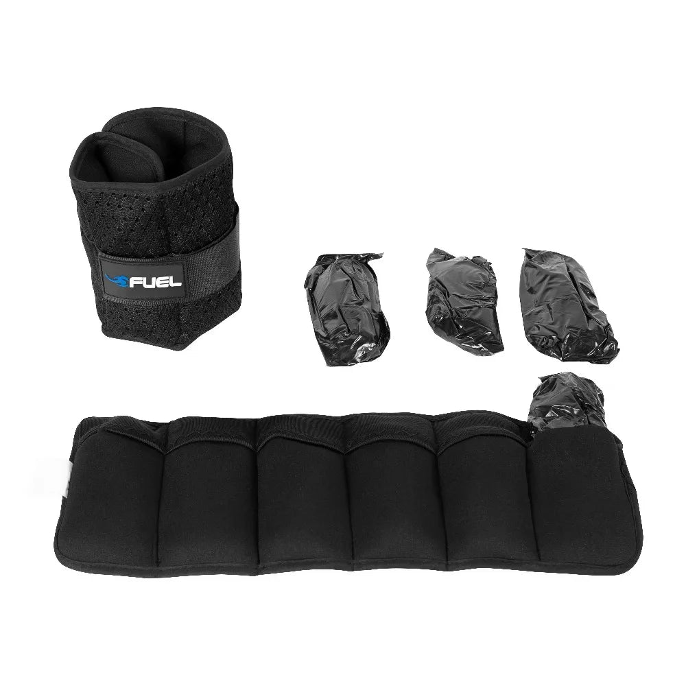 Adjustable Wrist Weights Ankle Weights Set 2.5 Lbs Each 5 Lbs Total with 6 Removable Sandbags for Home Gym Fitness Workout Running Training