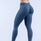 Logo Seamless Women's Solid Waist Yoga Pants Three-Section Waist Sexy Hip-Lifting Tight Sports Fitness Exercise Pants