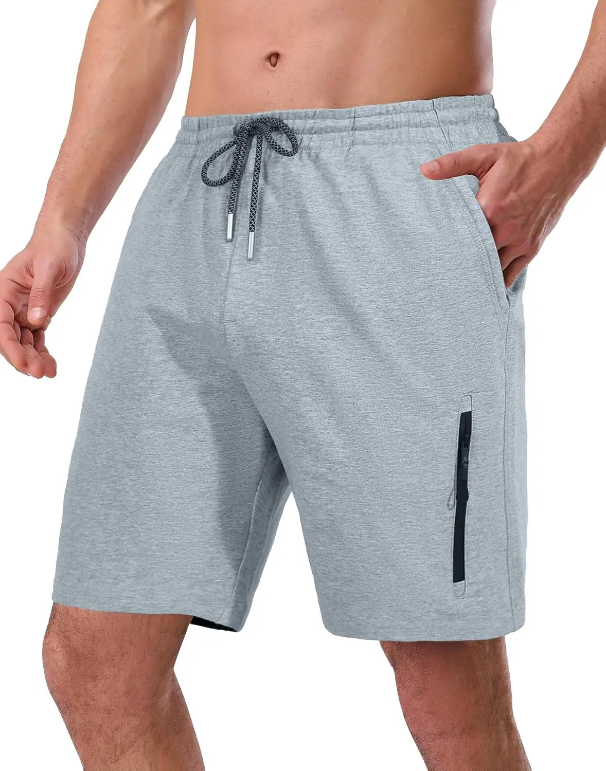 Pioneer Camp Sweat Shorts for Men 7" Inseam Cotton Athletic Casual Shorts with 4 Pockets for Gym Workout Lounge Summer Shorts