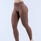Logo Seamless Women's Solid Waist Yoga Pants Three-Section Waist Sexy Hip-Lifting Tight Sports Fitness Exercise Pants