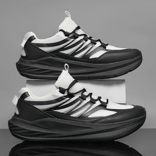 Extra Wide Feet Men Mesh Athletic Sneakers Lightweight Breathable Casual Trainers Shock Absorb Insole Outdoor Jogging Footwear
