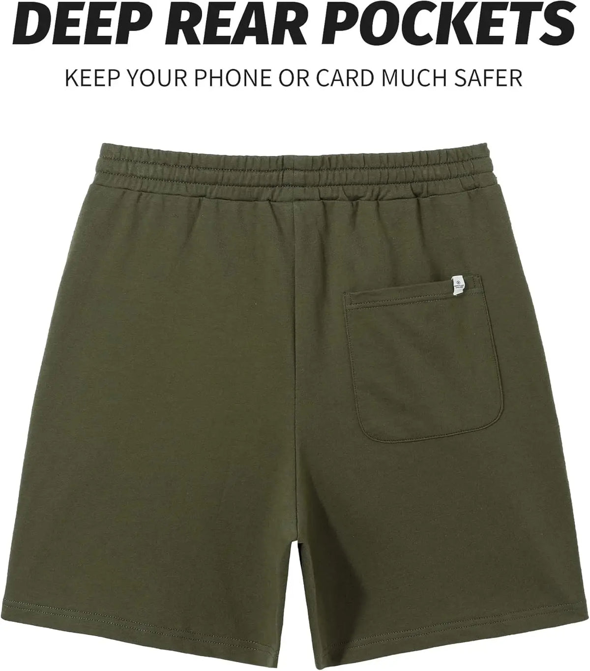 Pioneer Camp Sweat Shorts for Men 5 Inch Inseam Shorts Athletic Gym Workout Casual Cotton Shorts for Running Pajama Lounge
