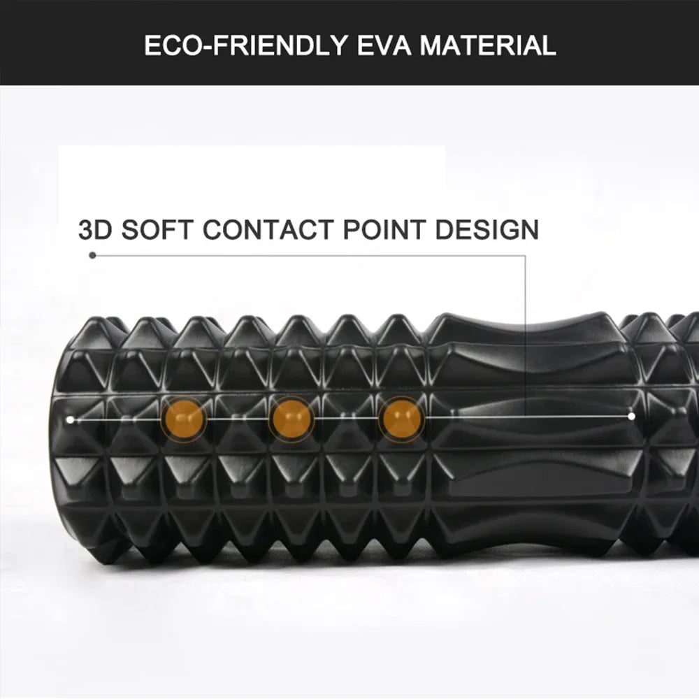 45/30cm Foam Massage Roller Hollow Column Fitness Equipment for Muscle Massage Physiotherapy and Sports Rehabilitation