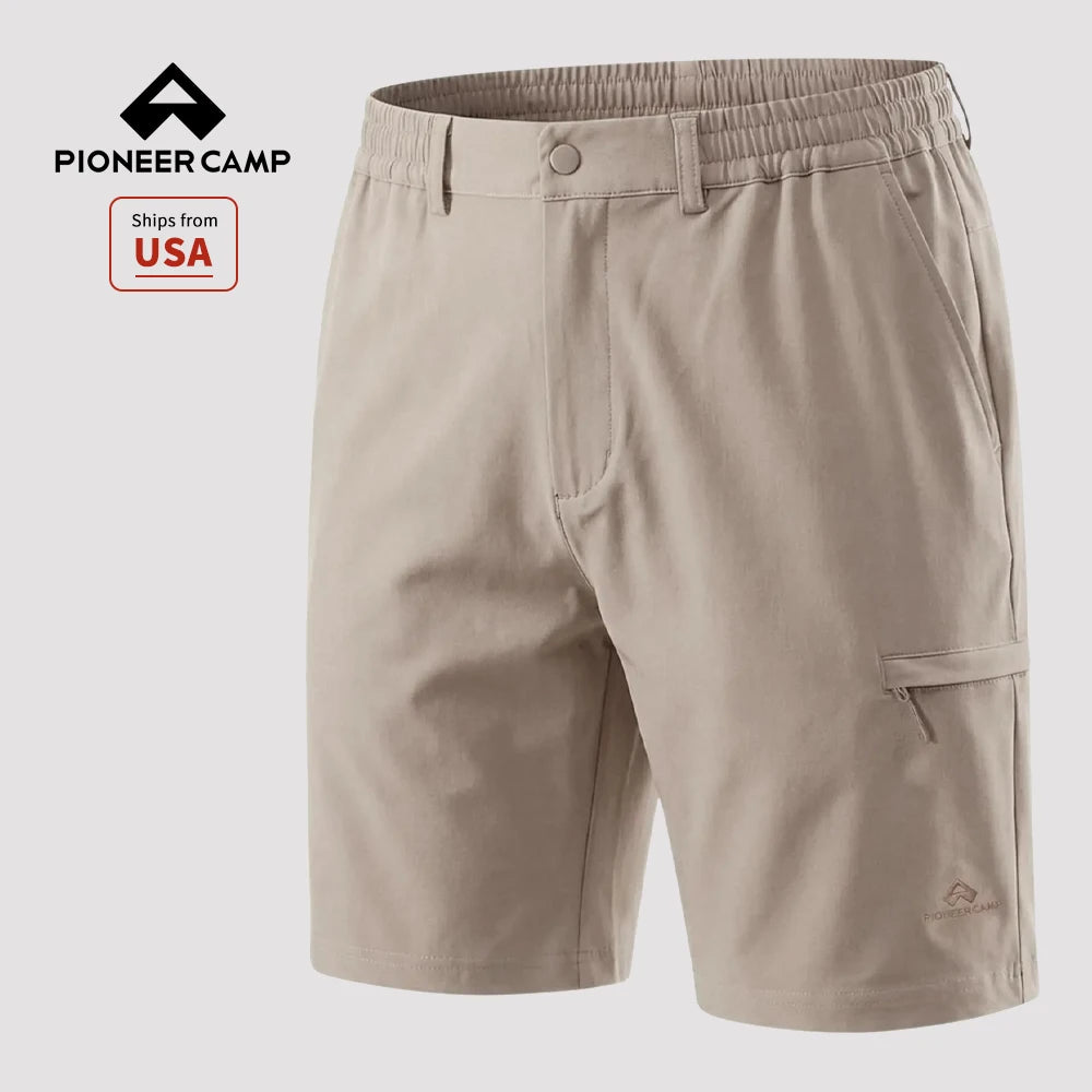Pioneer Camp Men's 7" Hiking Shorts Lightweight Outdoor Quick-Dry Water-Resistant Casual Shorts for Travel Fishing Golf