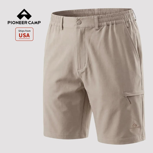Pioneer Camp Men's 7" Hiking Shorts Lightweight Outdoor Quick-Dry Water-Resistant Casual Shorts for Travel Fishing Golf
