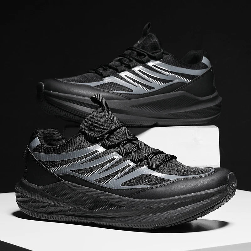 Extra Wide Feet Men Mesh Athletic Sneakers Lightweight Breathable Casual Trainers Shock Absorb Insole Outdoor Jogging Footwear