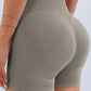 Women's Seamless Butt Lifting Sports Shorts, Suitable For Gym Workout, Cycling, Running, Black Tight Pants, Summer