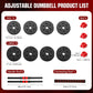 22lb 2-in-1 Adjustable Dumbbell & Barbell Set for Home Exercise & Fitness