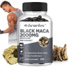 Black Maca Root Supplement 2000mg Per Serving Supports Performance, Stamina and Mood 120 Capsules