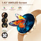 MEVADEN 8.5mm Utra-thin Stainless Steel Smartwatch 1.43 inch AMOLED Screen Women Bluetooth Call Health Monitor Sport Smart Watch