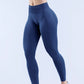 Logo Seamless Women's Solid Waist Yoga Pants Three-Section Waist Sexy Hip-Lifting Tight Sports Fitness Exercise Pants
